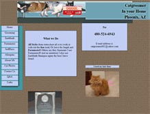 Tablet Screenshot of catgroomer602.com